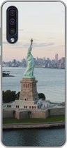 Geschikt voor Samsung Galaxy A50 hoesje - New York - Vrijheidsbeeld - Amerika - Siliconen Telefoonhoesje