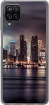 Samsung Galaxy A12 hoesje - New York - Storm - Skyline - Siliconen Telefoonhoesje