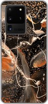 Geschikt voor Samsung Galaxy S20 Ultra hoesje - Verf - Design - Abstract - Siliconen Telefoonhoesje