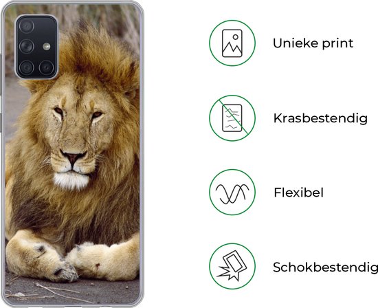 Coque Samsung Galaxy A51 - Lion - Afrique - Animal - Siliconen