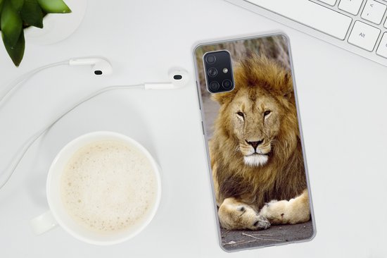 Coque Samsung Galaxy A51 - Lion - Afrique - Animal - Siliconen