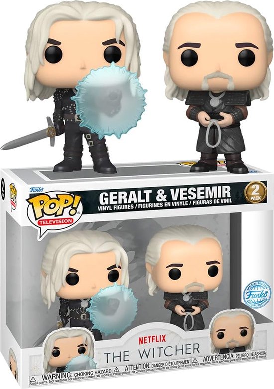 Foto: Funko pop movies the witcher 2019 geralt vesemir 2 pack exclusive