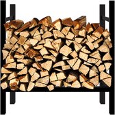 Brandhoutrek - Firewood Rack Metal Firewood Rack for Indoor and Outdoor 60 x 25.5 x 61 cm