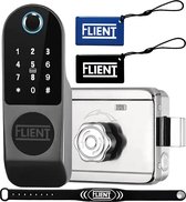 Flient® Smart Lock GateGuard - Slim Oplegslot - Met APP en Pasjes - Bluetooth & WiFi - Waterdicht
