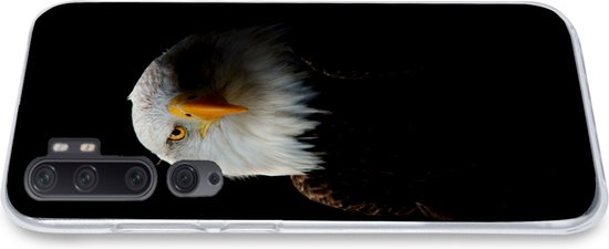 Coque Xiaomi Mi Note 10 - Aigle - Vogel - Zwart - Coque de téléphone en Siliconen