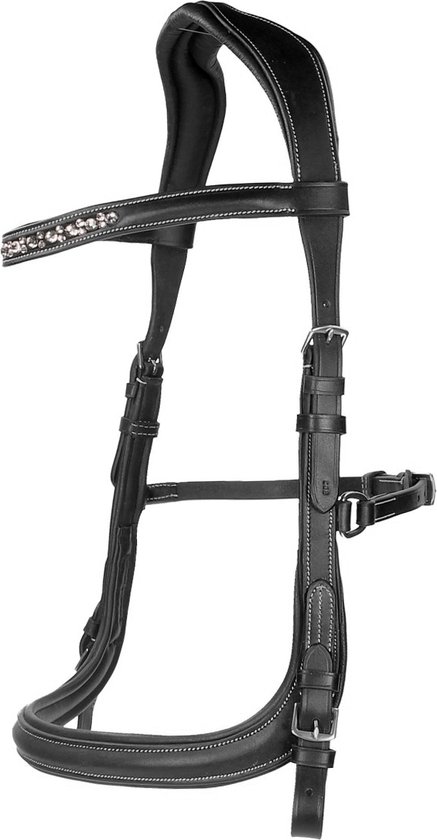 Horsegear Hoofdstel Horsegear Styx Zwart | Maat: Paard Horsegear Hoofdstel Horsegear Styx Zwart | Maat: Paard