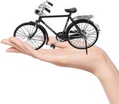 Doe -het-zelf - moederdag cadeau -zwart - fietsmodel - schaalmodel - bouwpakket - 51 delig - knutselen - Bouw je eigen fietsmodel - 51-delige fiets zelfbouwkit - Fietsmodel Vintage - miniatuur fiets - Handgemaakt