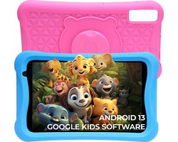 Denver Kindertablet - Android 13 – Ouderlijk Toezicht - 4GB RAM - 64GB - 8 Inch - Incl. Blauwe en Roze Hoes - TIO80105K Denver Kindertablet - Android 13 – Ouderlijk Toezicht - 4GB RAM - 64GB - 8 Inch - Incl. Blauwe en Roze Hoes - TIO80105K
