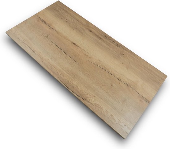 Bureau/plan de travail en vrac 180 x 80 cm - Chêne naturel - Halifax - look moderne - grain de bois