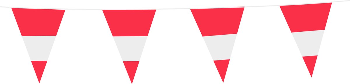 3x Vlaggenlijn Oostenrijk 10 Meter - Voetbal EK WK Landen Feest Versiering Decoratie