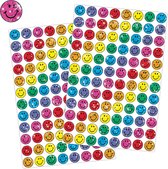 2 Stickervellen Smiley Glitter Stickers - Beloningsstickers Smileys - Glitterstickers - Stickervellen Smileys - Smiley Stickers met Glitters - Beloningsstickers - Stickervellen Kind