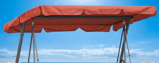 Outsunny 3-zits Hollywoodschommel,weerbestendig Tuinligbed,schommelbank,afmetingen 172 Cm X 110 Cm X 153 Cm Grun Weiss~1lq3c4k7o0800