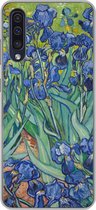 Geschikt voor Samsung Galaxy A50 hoesje - Irissen - Vincent van Gogh - Siliconen Telefoonhoesje