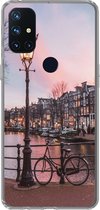 Geschikt voor OnePlus Nord N10 5G hoesje - Amsterdam in de schemering - Siliconen Telefoonhoesje