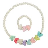 Fako Bijoux® - Collier et Bracelet Enfant - Plastique - Papillons