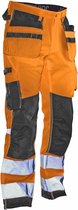 Jobman 2222 Hi-Vis Trousers Star HP 65222207 - Oranje/Zwart - D096