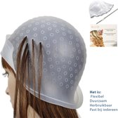 Haar Highlighting cap – Blondeermuts – Haar kleuring – Magicap haarkleuring - Herbruikbare haarkleur Markering & tipping cap met metalen naald