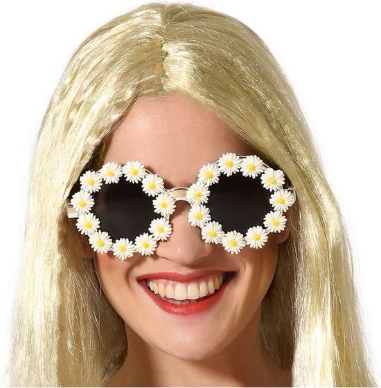 Atosa Carnaval/verkleed party bril Flowers - Tropisch/hawaii thema - plastic - volwassenen - verkleedbrillen