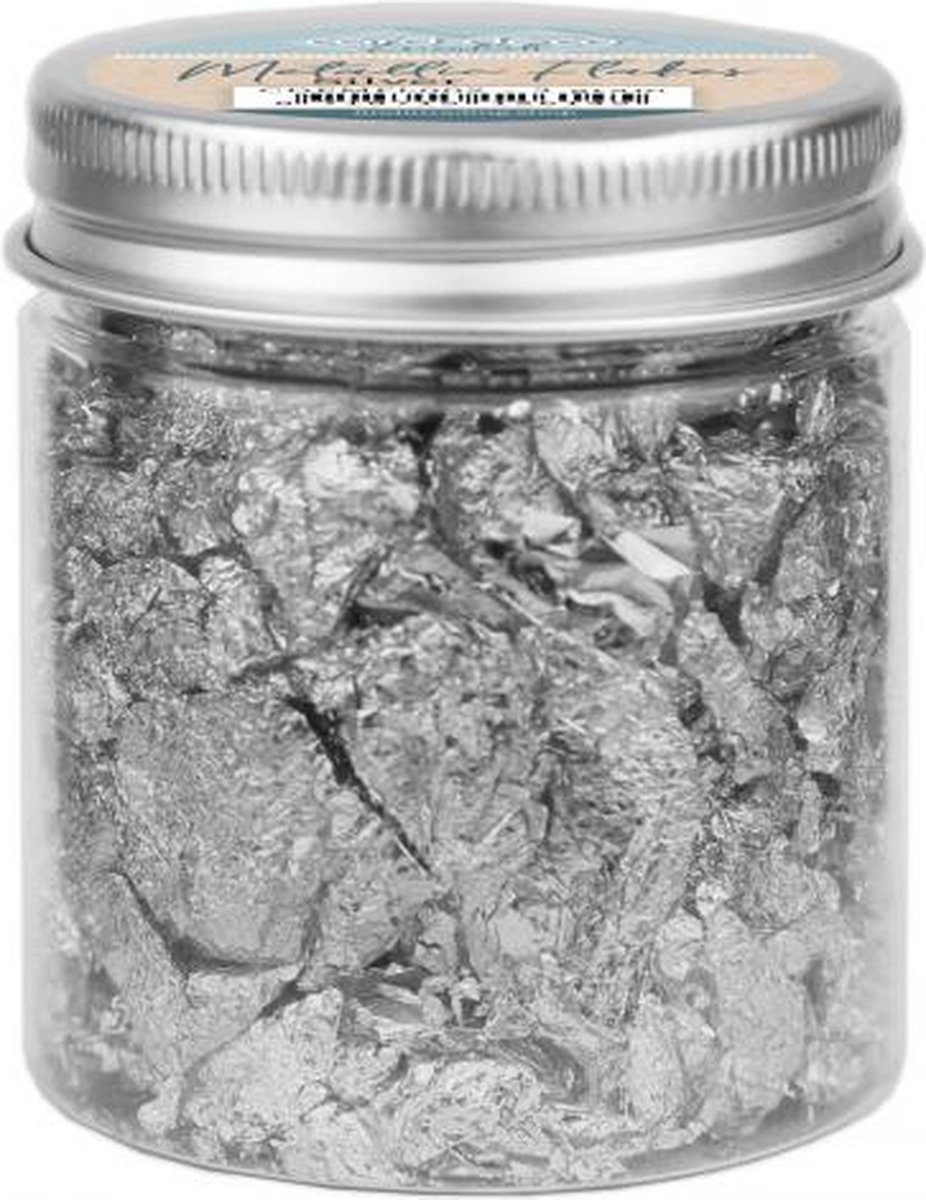 Card Deco Essentials - Metallic Flakes - Silver