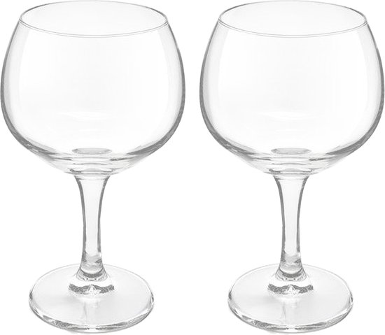 Fjesta Cocktailglazen Gin Tonic – Gin Tonic Glazen - Plastic Cocktailglazen – Kunststof Cocktailglazen – Kunststof Glazen – Plastic Glazen – 35cl – Transparant – 2 Stuks