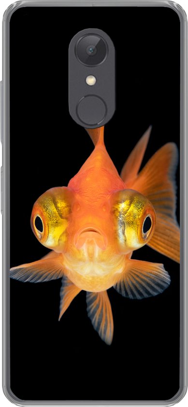 Coque de téléphone compatible avec Xiaomi Redmi 5 - Motif poisson rouge, Animaux aquatiques , yeux - Coque en Siliconen