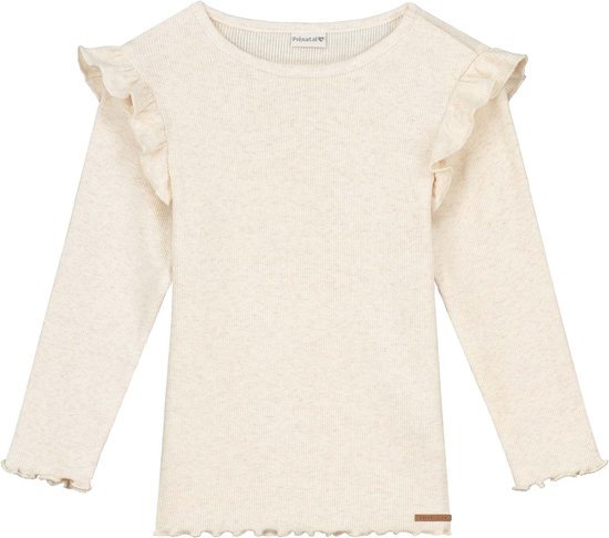 Foto: Pr natal baby shirt meisjes light brown melange maat 68