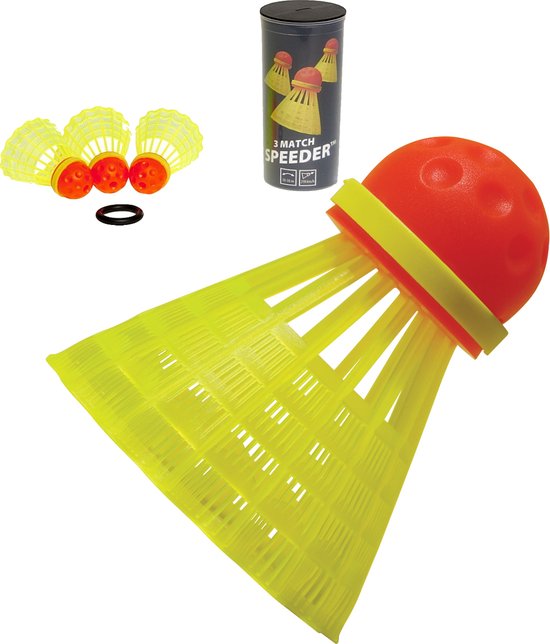Speedminton Fun Speeder - Confezione Da 3 Volani Per Speed Badminton/Crossminton, Per Principianti - Foto 2