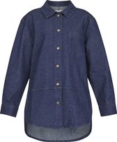 SISTERS POINT Ovea-sh Dames Blouse - Unwashed blue - Maat L