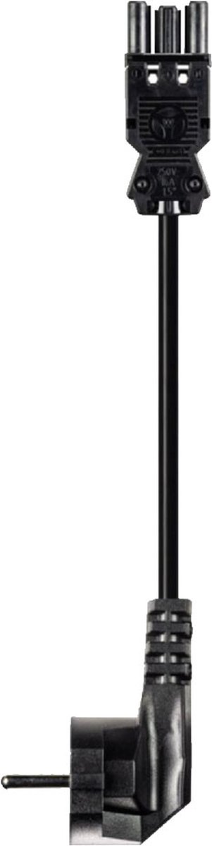 Wieland GST18-3 Aansluitsnoer - Schuko stekker (m) naar GST18-3 (m) - 3x1,50mm² - 10 meter - Zwart