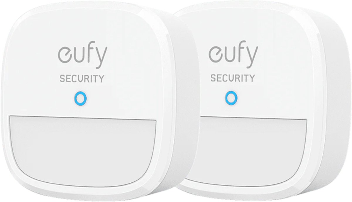 2x Eufy Security-Bewegingssensor- beveiligingssysteem met alarm- 100° gezichtsveld-9 m bereik-2 jaar batterij- instelbare gevoeligheid-regelt HomeBase bewakingsapparaten-HomeBase noodzakelijk - Eufy