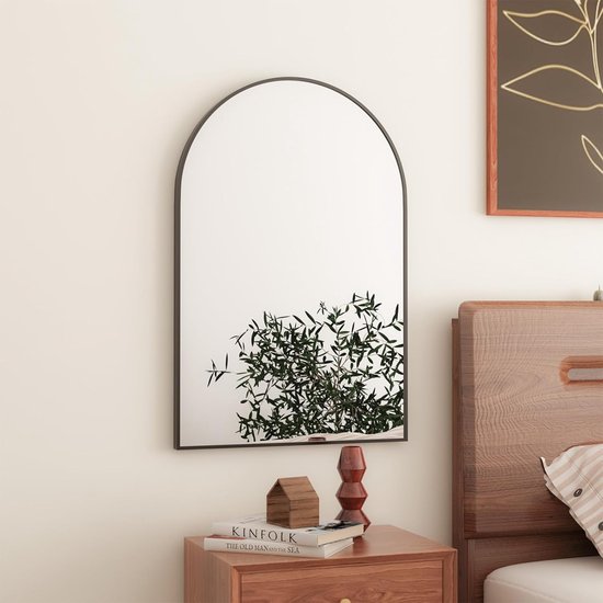 Houten naturel Eiken Boogspiegel Arch 180x110 cm – Japandi spiegels