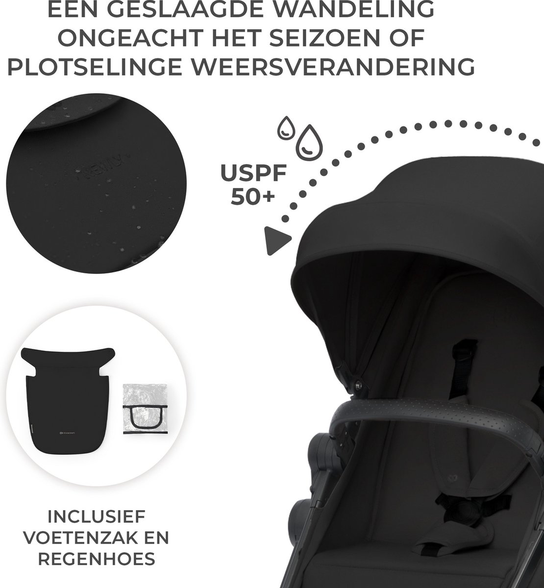 Kinderkraft NEWLY 3-in-1 Kinderwagen - Tot 22 kg - Incl. - afbeelding 3