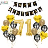 XXL party ® Ballon aluminium numéro 71 - XXL numéro 1 et
