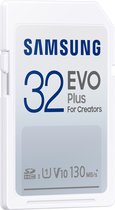 Samsung EVO Plus - SD Kaart - Geheugenkaart Camera - 130 MB/s - 32 GB