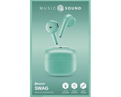 Music Sound Swag Headset Draadloos In-ear Oproepen/muziek Bluetooth Groen