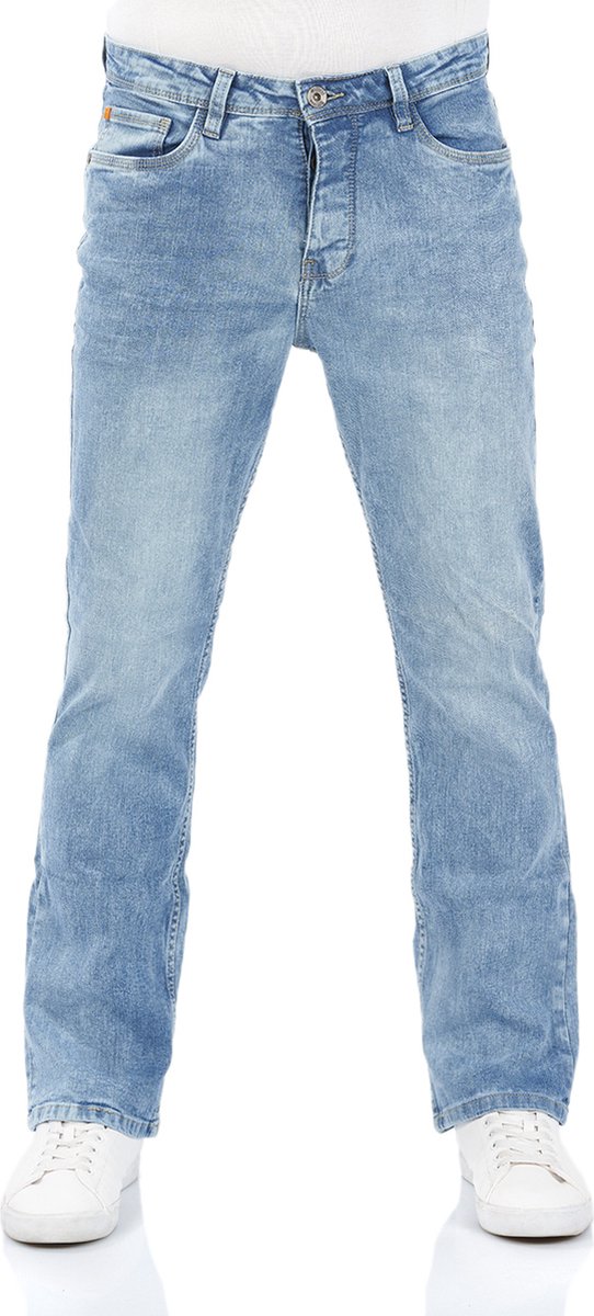 riverso Heren Jeans Broeken RIVFalko bootcut Fit Blauw Volwassenen Denim Jeansbroek