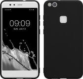 kwmobile telefoonhoesje geschikt voor Huawei P10 Lite - Hoesje voor smartphone - Back cover in mat zwart