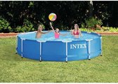 Intex zwembad metal frame pool set - 366cm X 76cm - Inclusief filterpomp en cartridgefilter