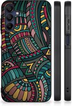Hoesje Bumper Geschikt voor Samsung Galaxy A15 Telefoon Hoesje met Zwarte rand Aztec