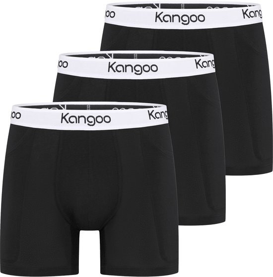 Kangoo Underwear De onderbroek met zakken Black White 3 pack S bol