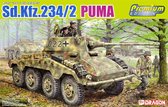1:35 Dragon 6943 Sd.Kfz. 234/2 Puma - Premium Edition Plastic Modelbouwpakket
