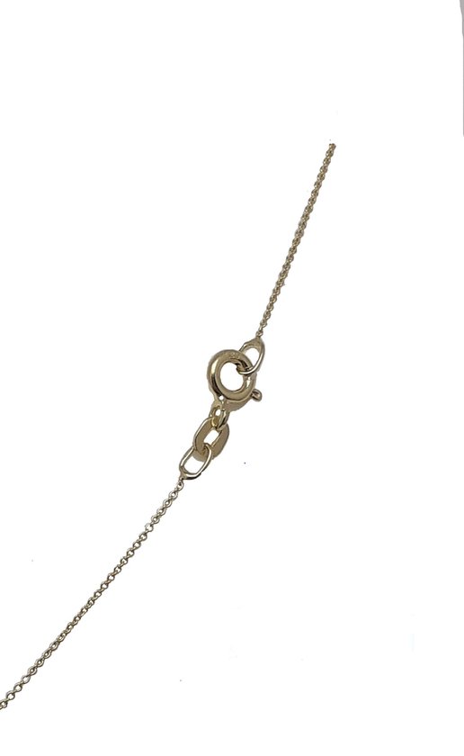 Geel - collier - ketting - anker - gram - 0.8 breed - verlinden juwelier