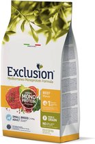 Exclusion Mediterraneo Monoprotein Formula - Adult SMALL DOG - noble grain BEEF - 2kg