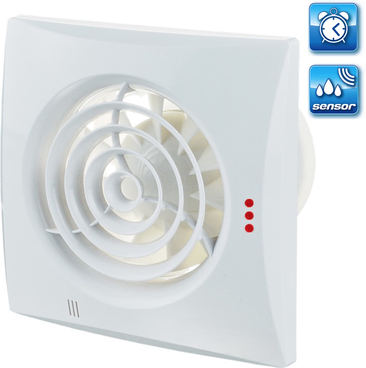 Sanivesk inbouwventilator Standaard met timer wit 100 mm kopen? | Badkamerventilatoren