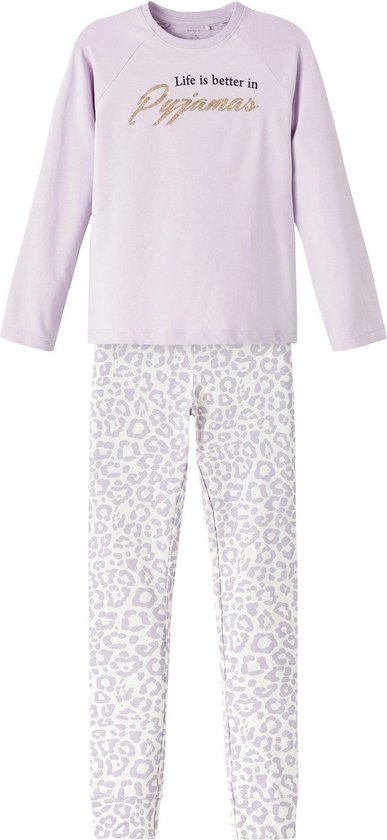 Pyjama pour filles Name it - Pétale d'orchidée - 140 - Violet