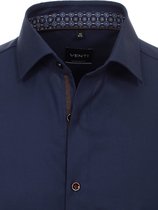 Venti Blauw Overhemd Oxford Weving Modern Fit 103522000-108 - L