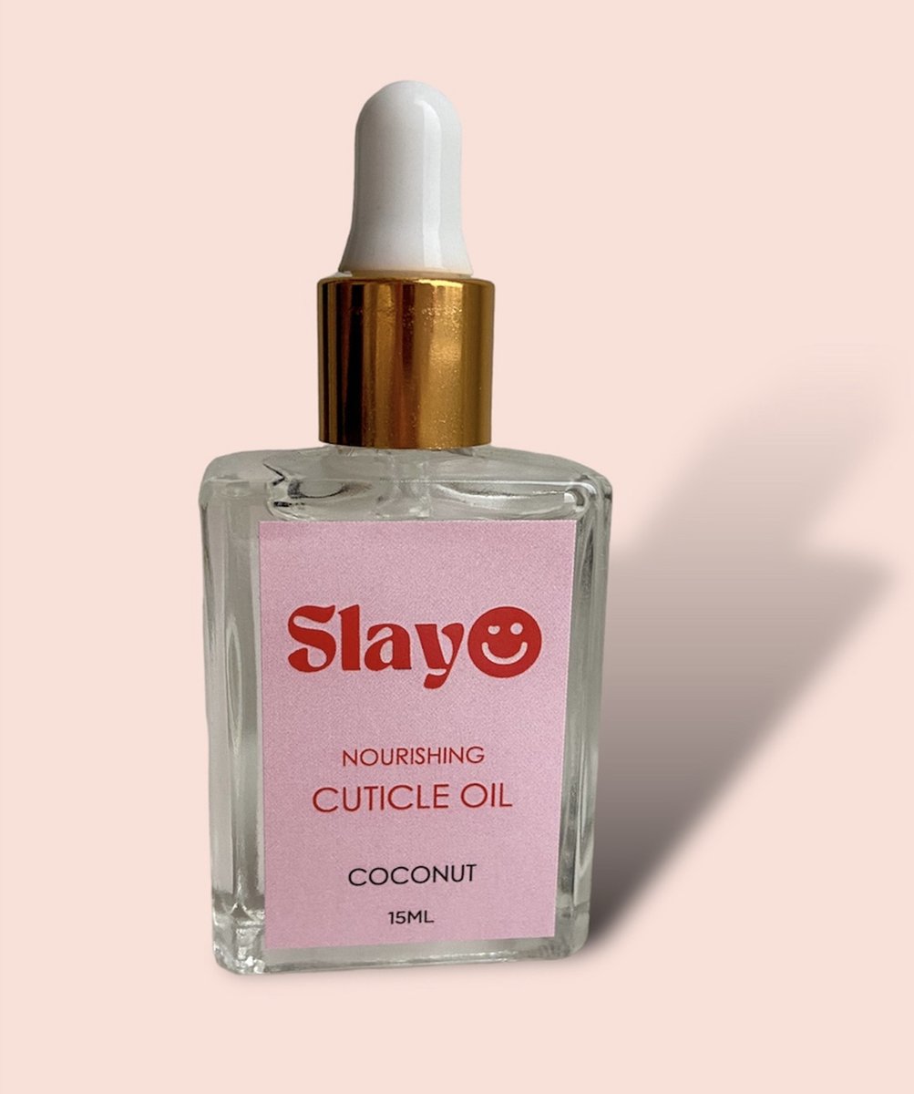 Slayo© - Nagelriemolie - Kokos Geur - Cuticle Oil - Nagelolie - Gel nail wraps verwijderen - Nagel verzorgingsolie