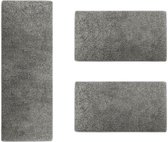 Tapis de chambre Karat - Barcelona - Grijs - 1 chemin 67 x 330 cm + 2 chemin 67 x 130 cm