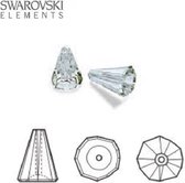 Swarovsi Elements, Artemis cone kralen (5540), 12mm, clear crystal, per 6 stuks