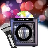 Bluetooth karaoke set - Draadloze Karaoke Microfoon Bluetooth - Luidspreker voor Meisjesjongens Leeftijd 3+, LED Disco-lampjes, AUX-in